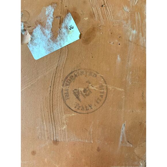 Pier 1 Duca Di Camastra Hand Painted Ceramic Tile Floral Trivet Italy 7.5" - Picture 4 of 6